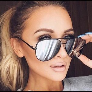 Black Aviator Sunglasses